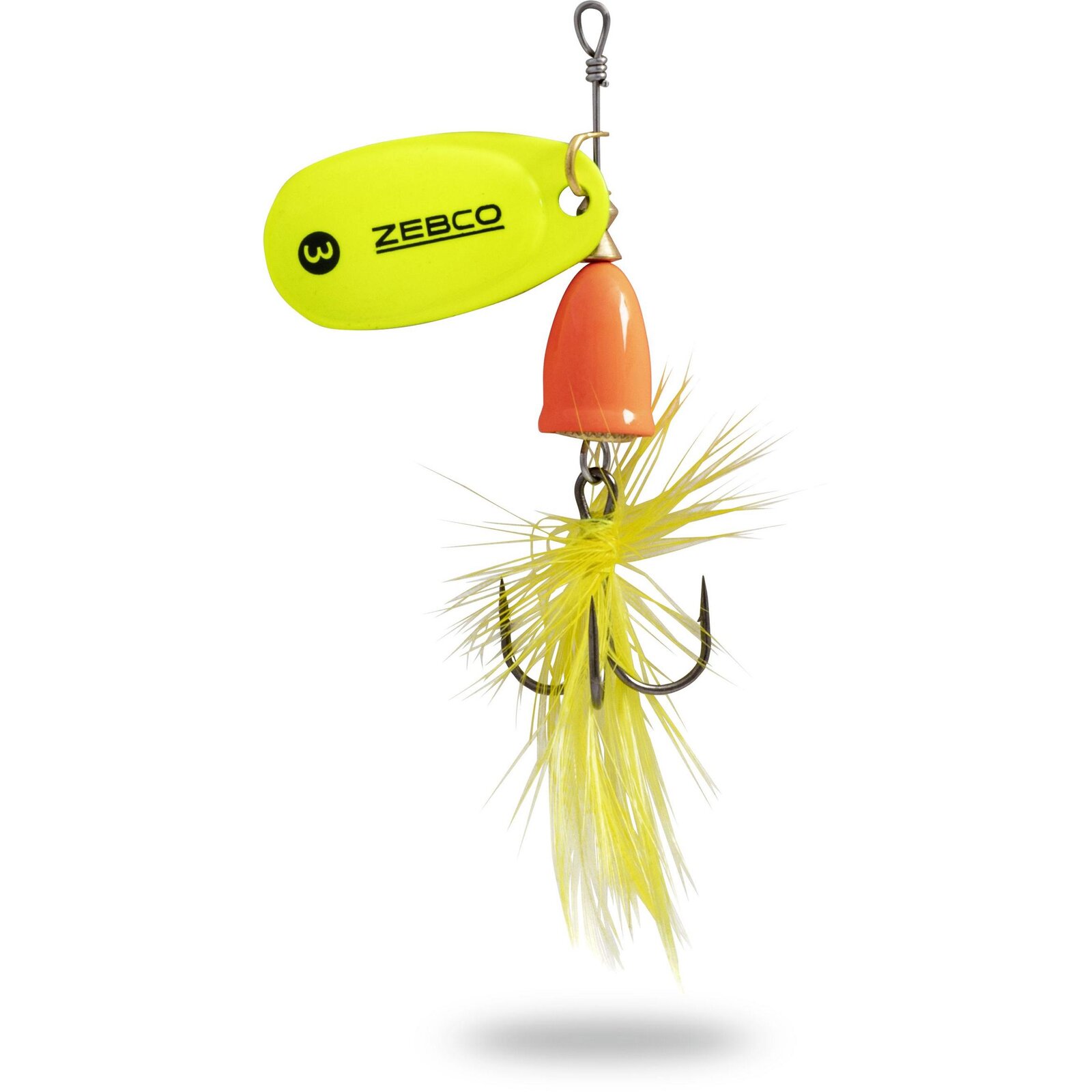 Zebco Trophy Z-Vibe & Fliege orange body/silber gelb/gelb Fliege