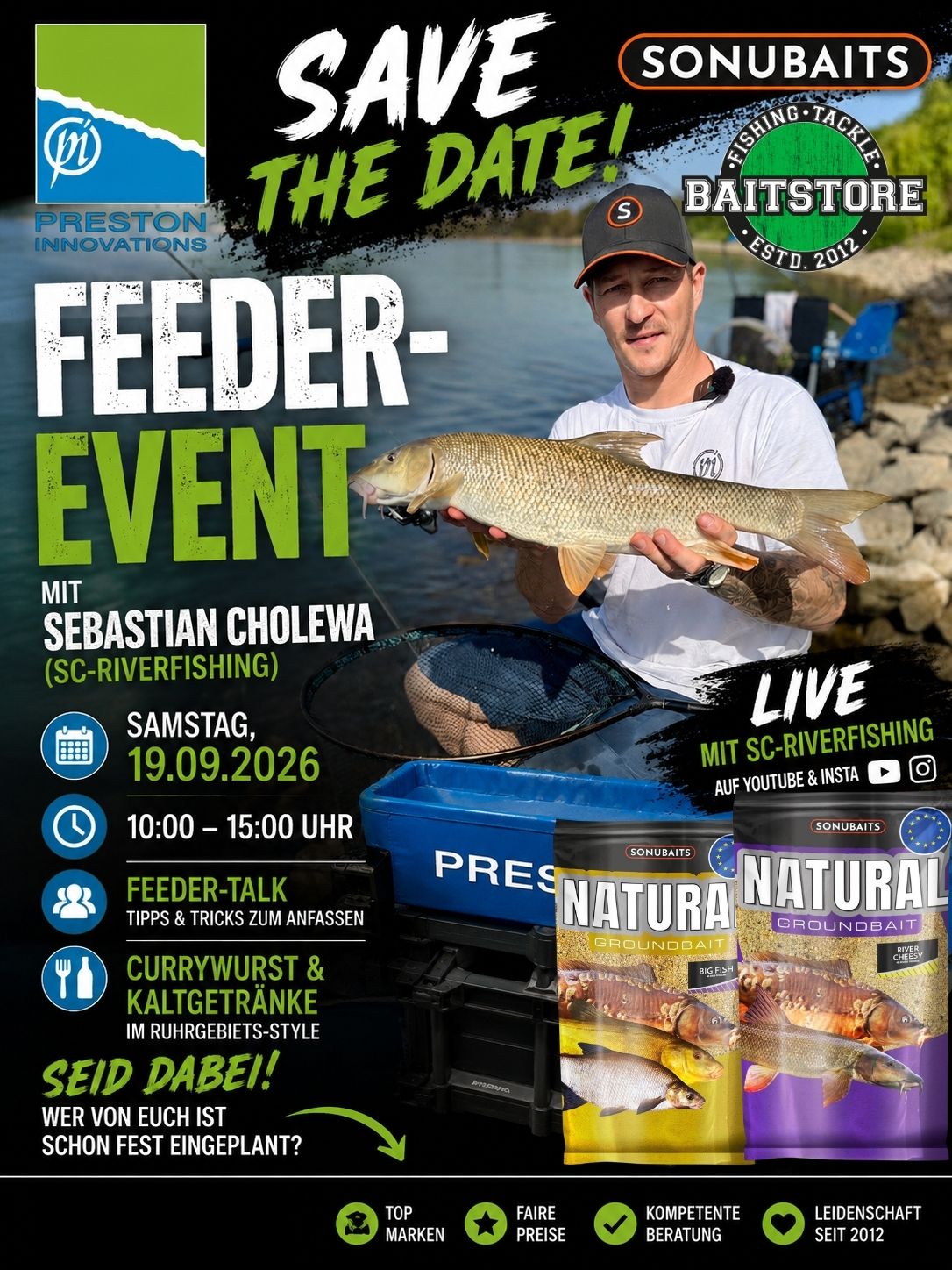 19.09.2026 Preston u. Sonubaits Feeder-Event mit SC_Riverfishing