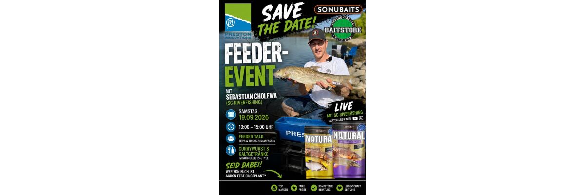 19.09.2026 Preston u. Sonubaits Feeder-Event mit SC_Riverfishing - 