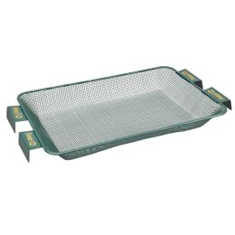 Sensas Sieb Gr&uuml;n Eckig 45x30cm Durchm.v3,4mm