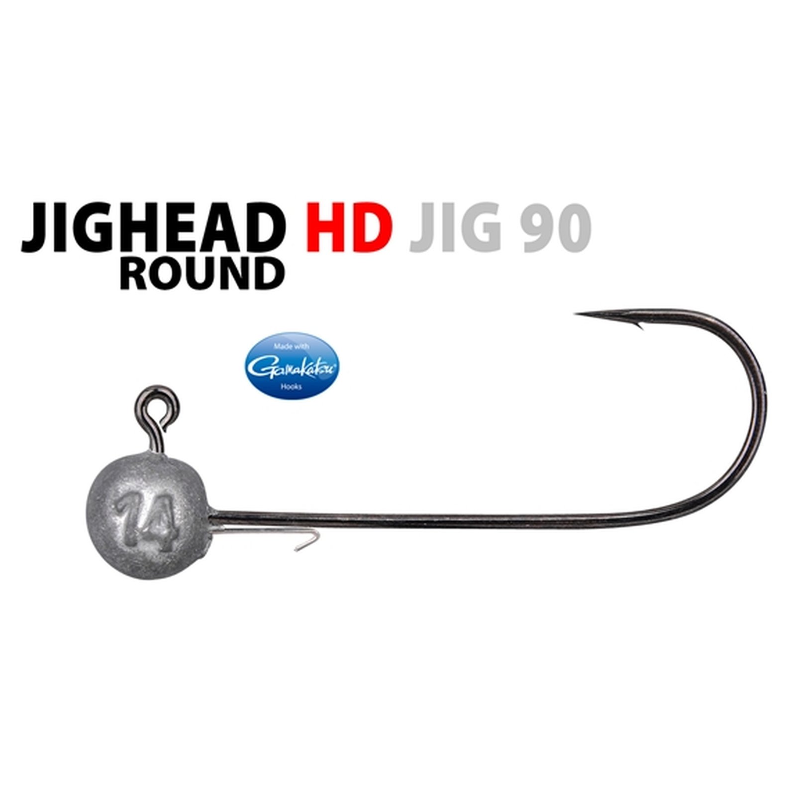 SPRO Round Jighead HD Jig 90 Gr.2/0 3 Stk. 14g