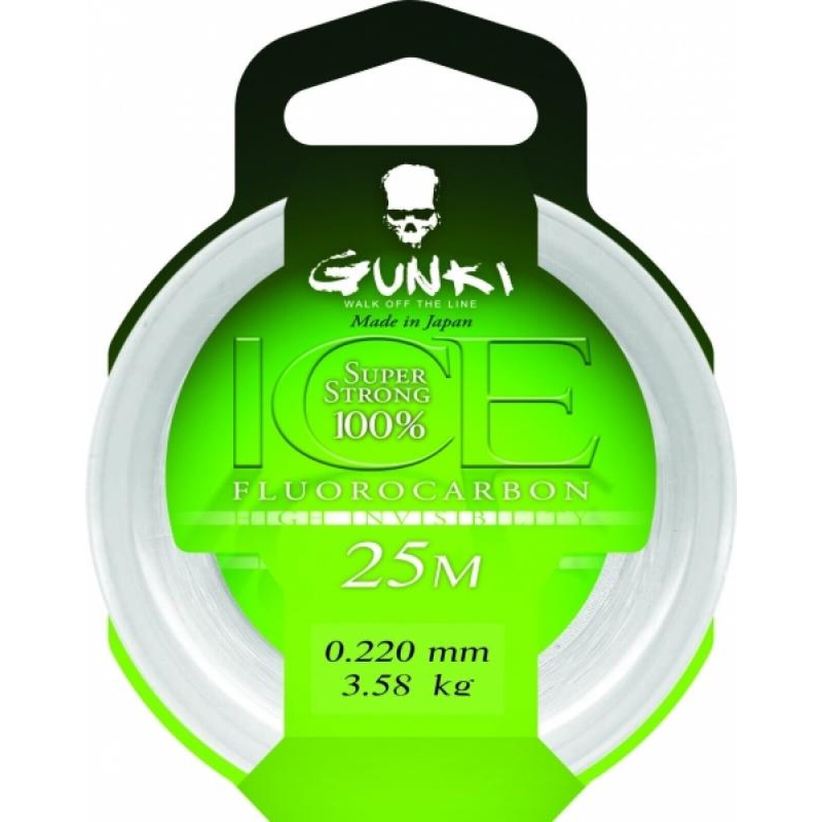Gunki Fluorocarbon Ice 0,19mm 2,97kg 25m