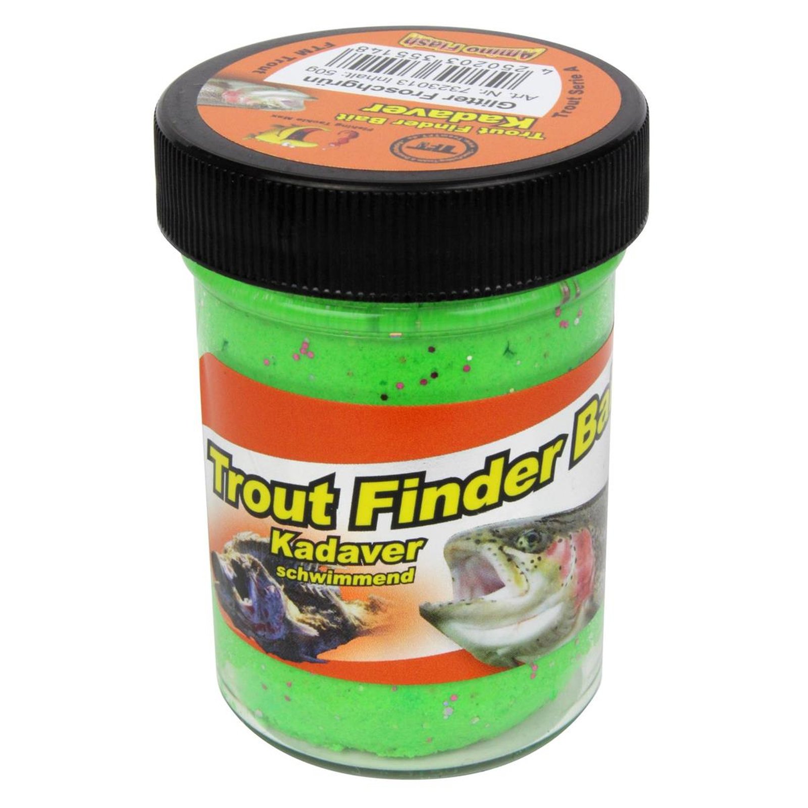 FTM Trout Finder Bait Kadaver Glitter Froschgrn schwimmend 50g