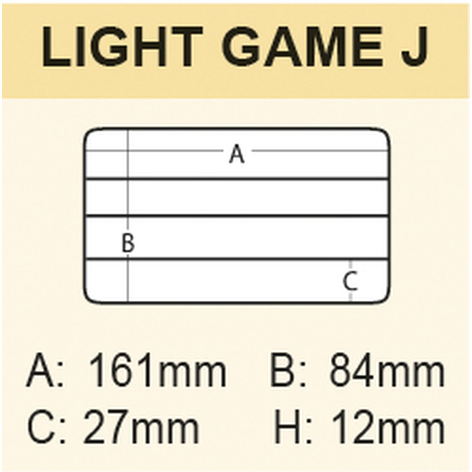 MEIHO Light Game Case J schwarz