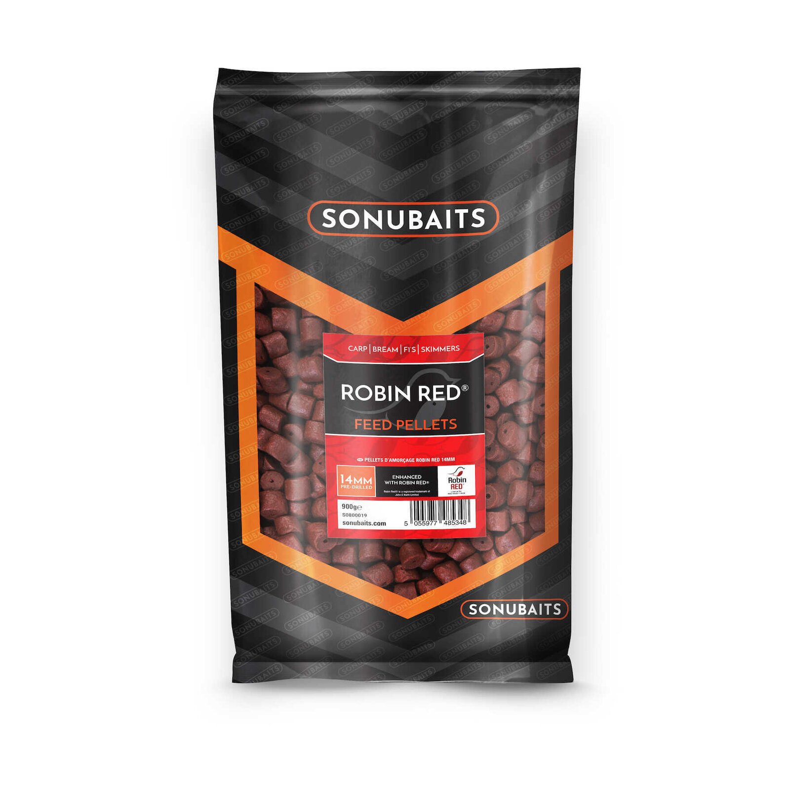 Sonubaits Robin Red Feed 900g 8mm drilled