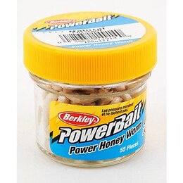 Berkley Powerbait Power Honey Worm Bienenmade Garlic weiss