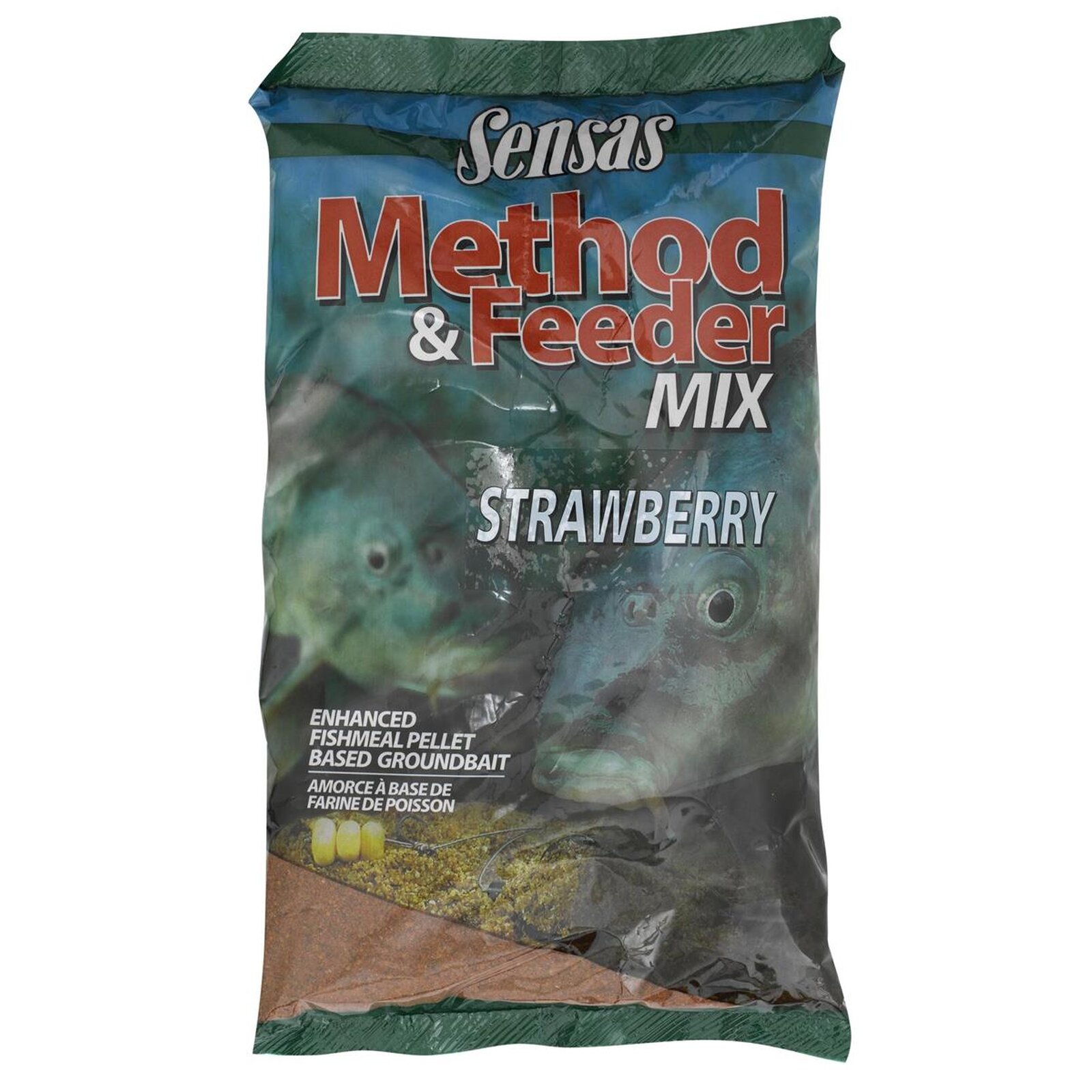 Sensas Method & Feeder Mix Strawberry Red - 1,00kg