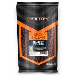 Sonubaits Spicy Sausage Halibut Pellets 8mm - 0,90kg