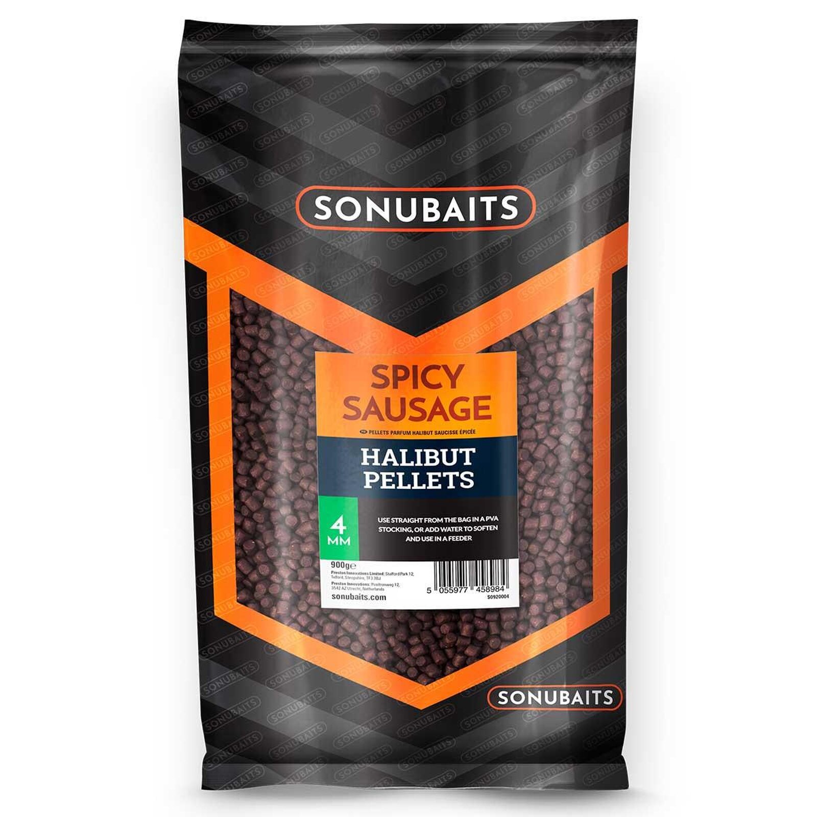 Sonubaits Spicy Sausage Halibut Pellets 4mm - 0,90kg