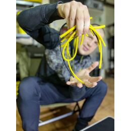 Black Cat Rig Protector Tube Yellow 100cm 3x6mm