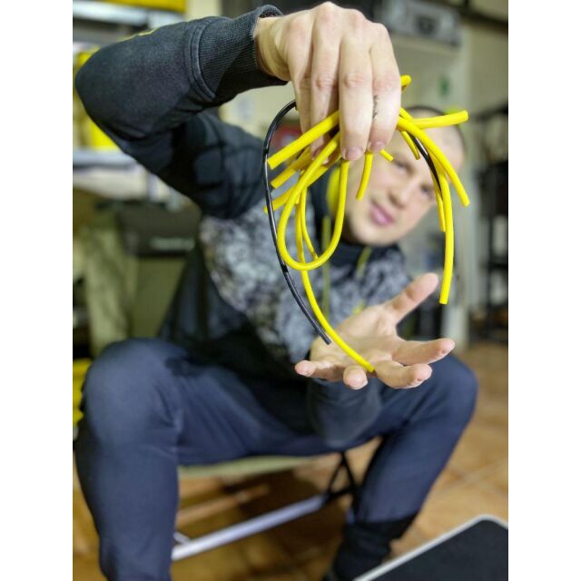 Black Cat Rig Protector Tube Yellow 100cm 4x8mm