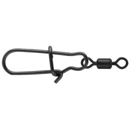 SPRO Matte Black Easy Snap + Rolling Swivel