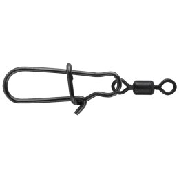 SPRO Matte Black Easy Snap + Rolling Swivel #0+10 8kg