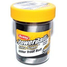Berkley Trout Bait Glitter Black / White - 50g