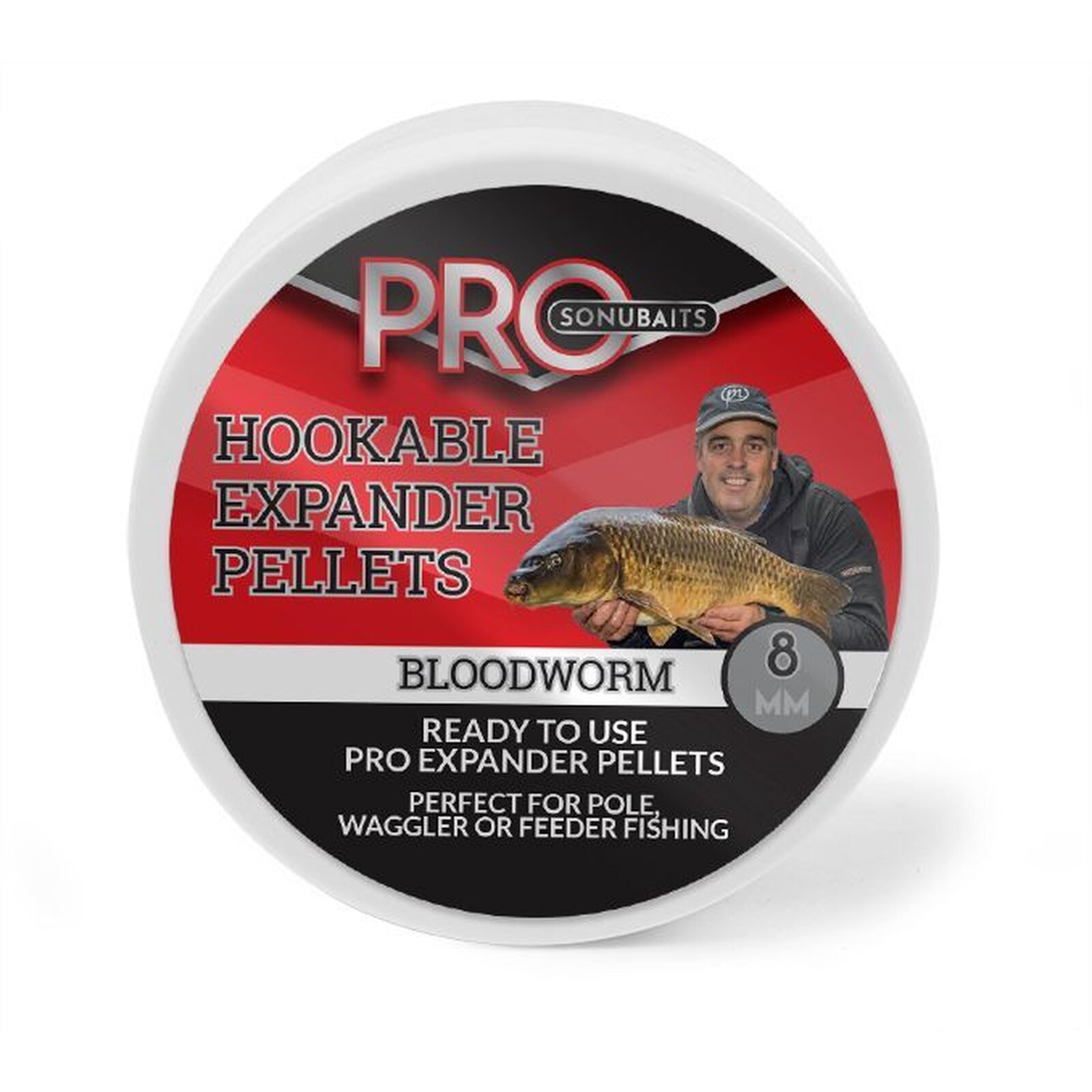 Sonubaits Hookable Expander Pellets - Bloodworm 100g 8mm