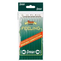 Sensas gebundene Haken 3410 Bronze 15cm 8Stk. #20 0,08mm