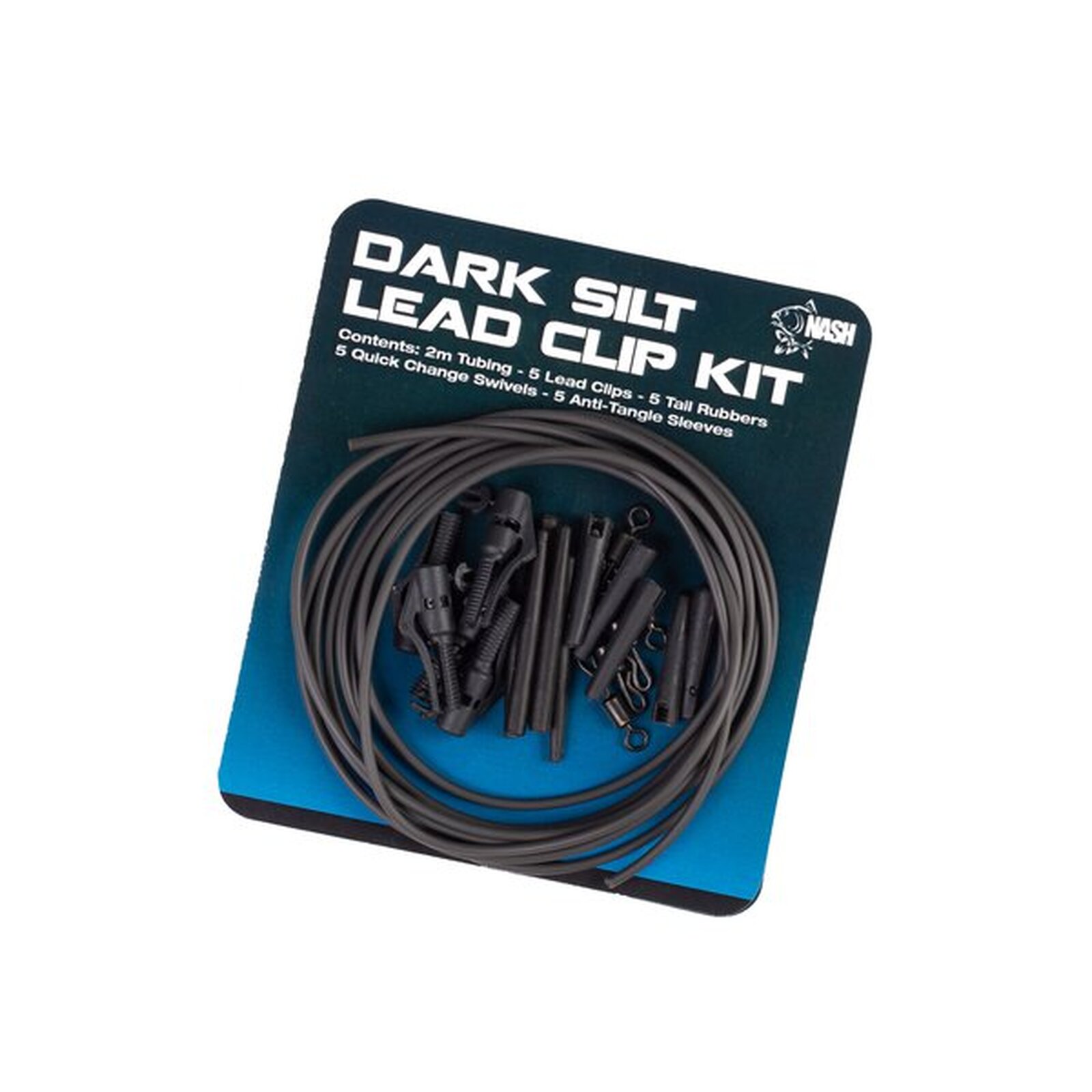 Nash Lead Clip Pack Dark Silt 5 Stk.