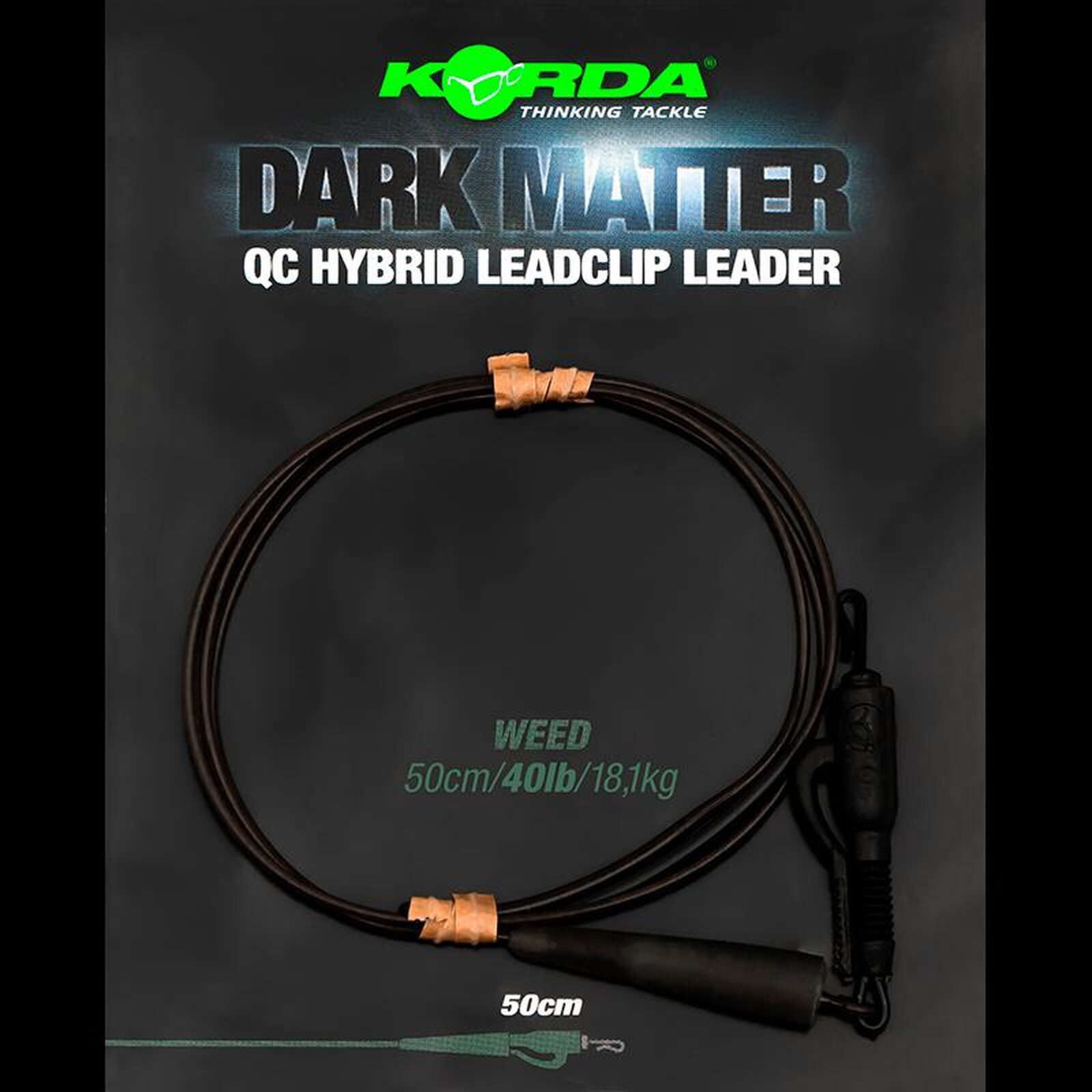 Korda Dark Matter QC Hybrid Leadclip Leader Weed 1 Stk.
