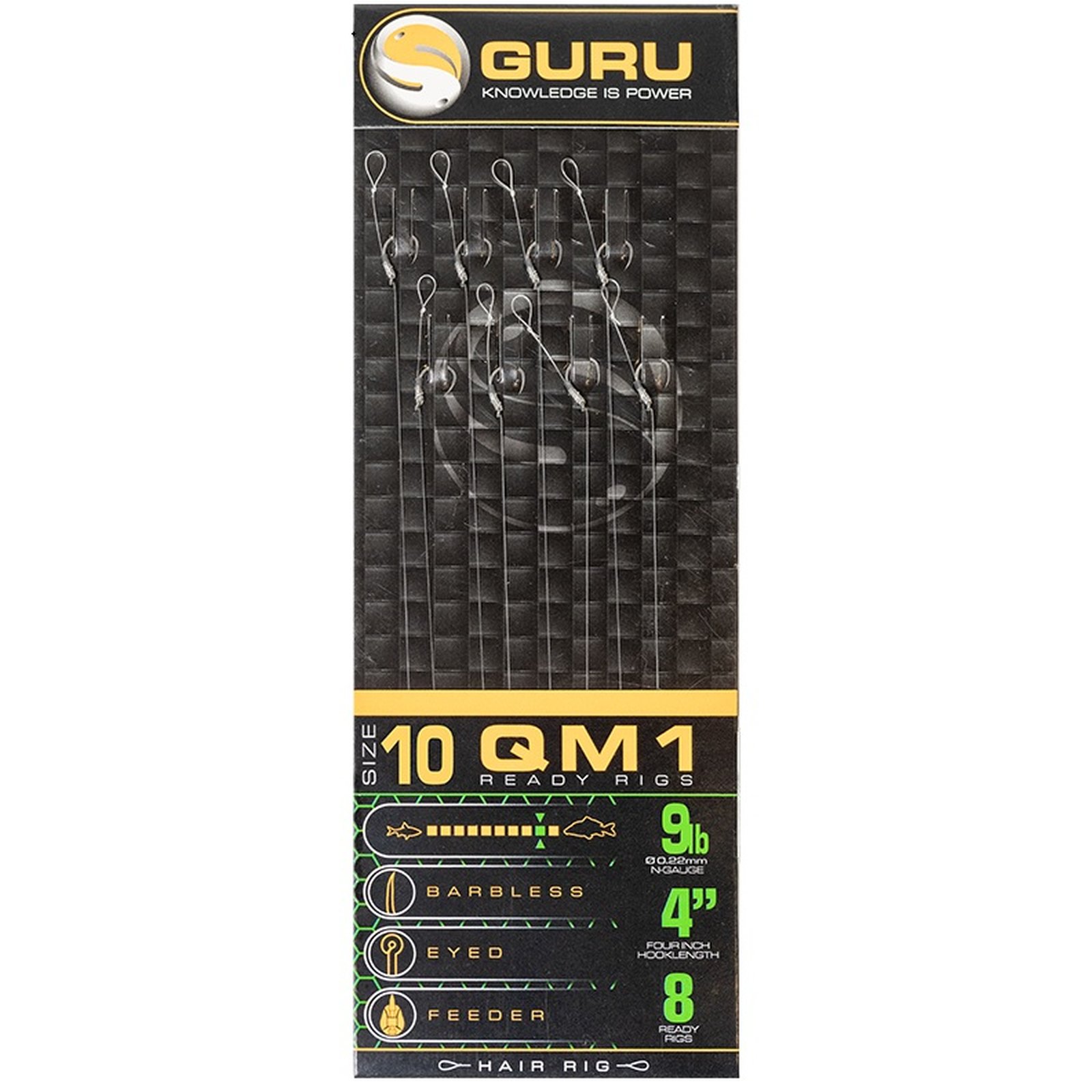 GURU QM1 Ready Rig Hair Rig 8 Stk. #14 | 0,19mm