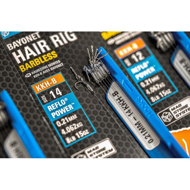 Preston KKH-B Bayonet Hair Rigs - 4"/10cm #10 0,24mm