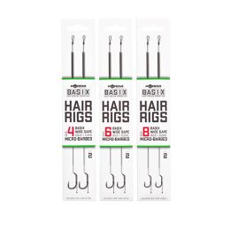 Korda Basix Hair Rigs barbed 2Stk.