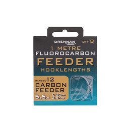 Drennan Carbon Feeder Vorfachhaken 1,00m #12 | 5,6lb |...