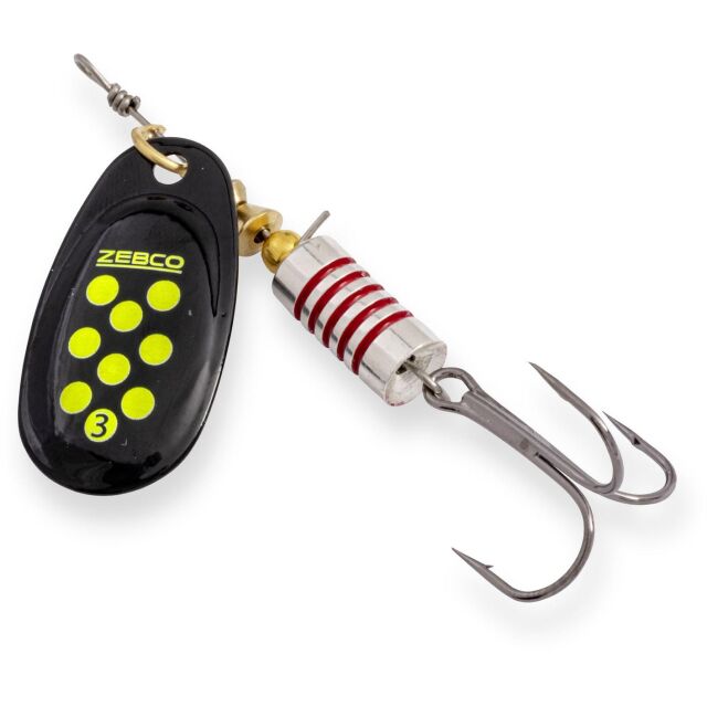 Zebco Trophy Z-Swirl silber / schwarz-gelbe Punkte
