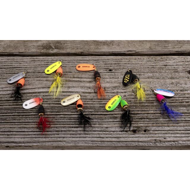 Zebco Trophy Z-Vibe & Fliege orange body/silber/schwarz Fliege 4g