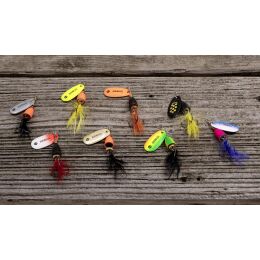Zebco Trophy Z-Vibe & Fliege orange body/silber/schwarz Fliege 4g
