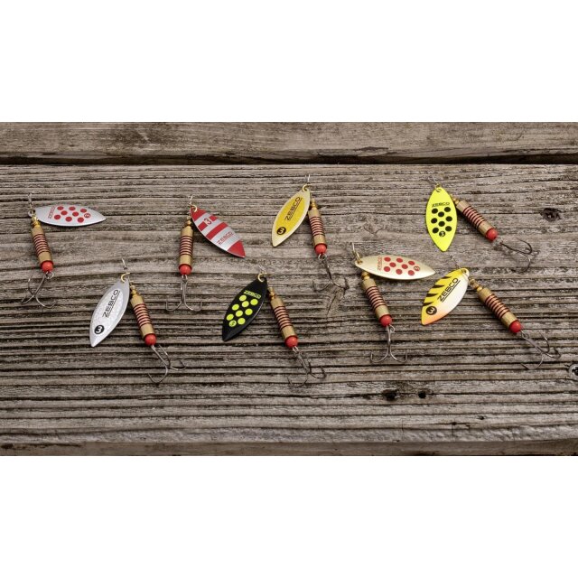 Zebco Trophy Z-River gold/rot Punkte