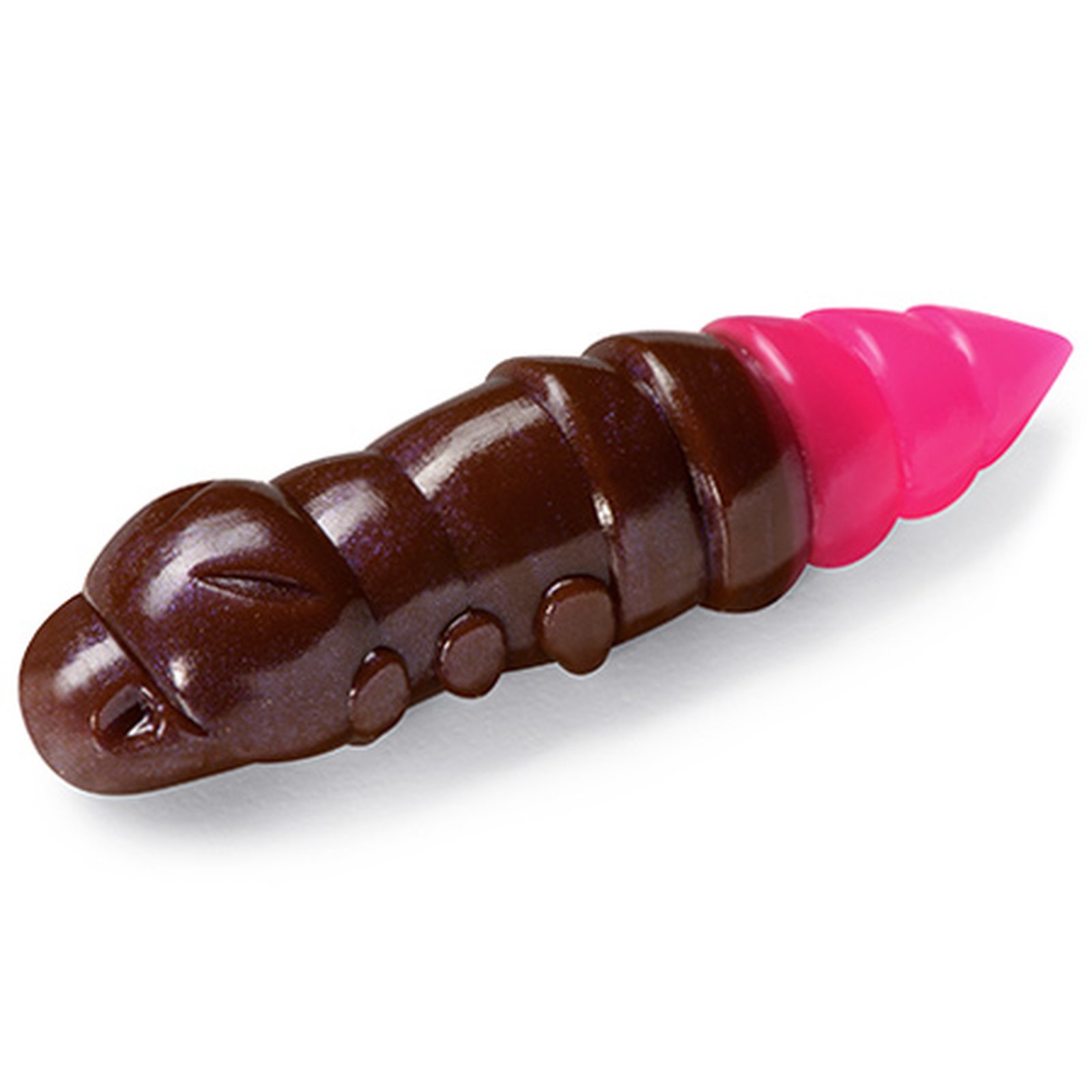 FishUp Pupa 1.2 (10pcs.), #139 - Earthworm/Hot Pink Knoblauch