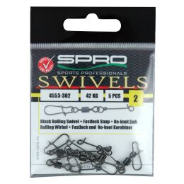 SPRO Rollingswivel+Fastlock-Snap