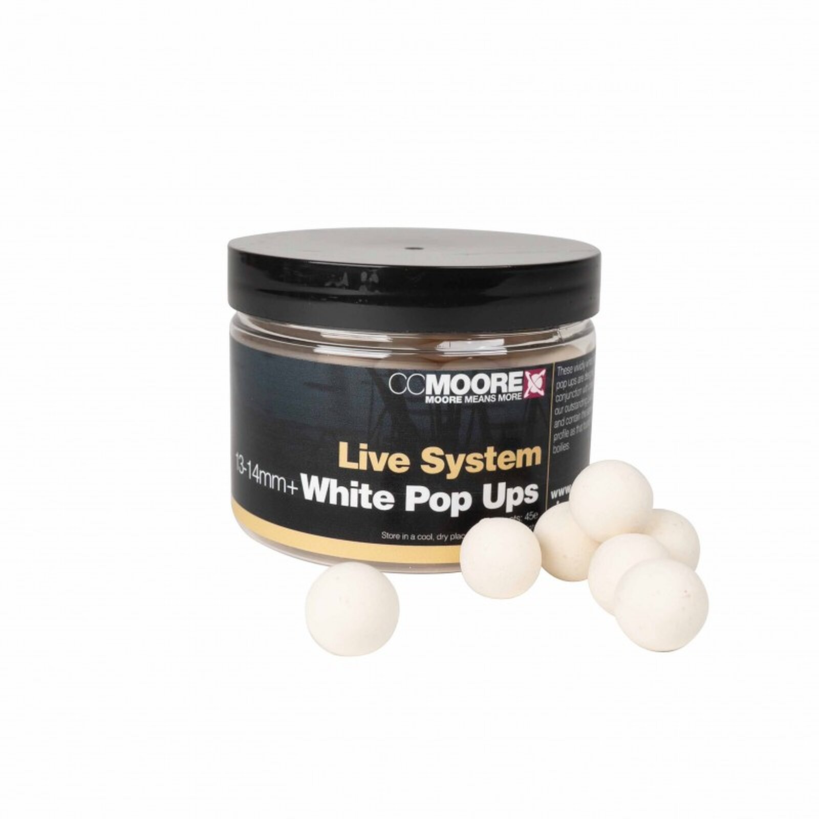 CC MOORE Live System White Pop Ups 13-14mm