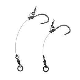 FOX EDGES Stiff Chod Rigs - Short 25lb, # 6 Barbed 3Stk.