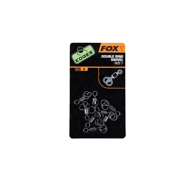 FOX Edges Double Ring Swivel size 7  8Stk.