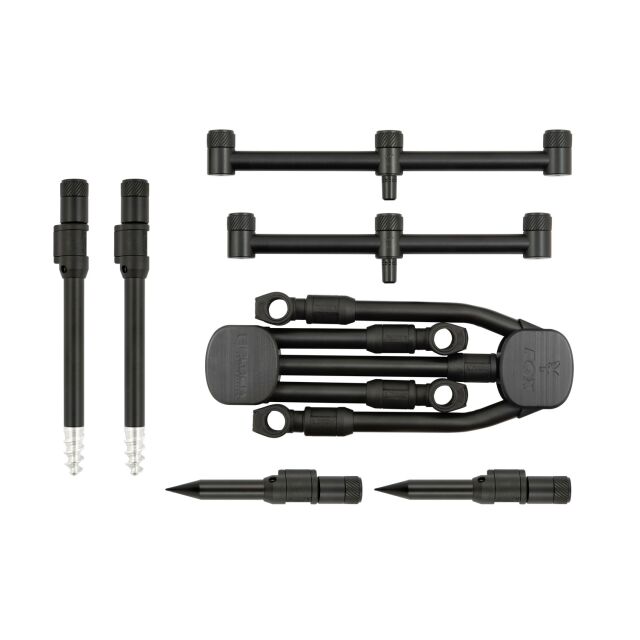 FOX Black Label QR 3 rod Pod complete
