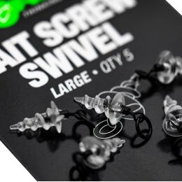 Korda Micro Ring Swivel Bait Screw Large 5Stk.