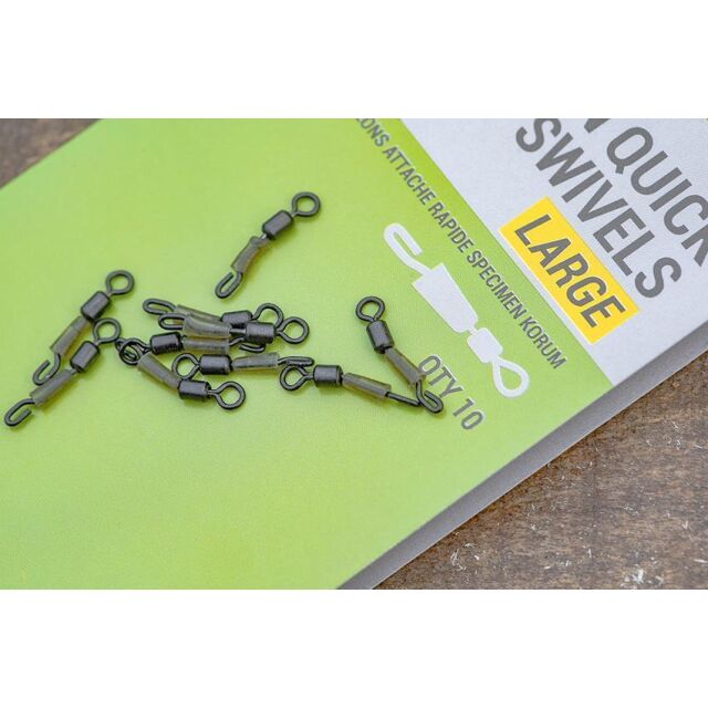 Korum Specimen Quick Snap Swivels - Large