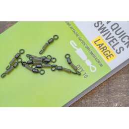 Korum Specimen Quick Snap Swivels - Large