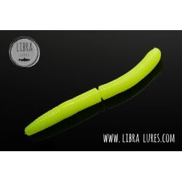 Libra Lures Fatty D Worm 65mm Cheese 10Stk. 006 - hot yellow