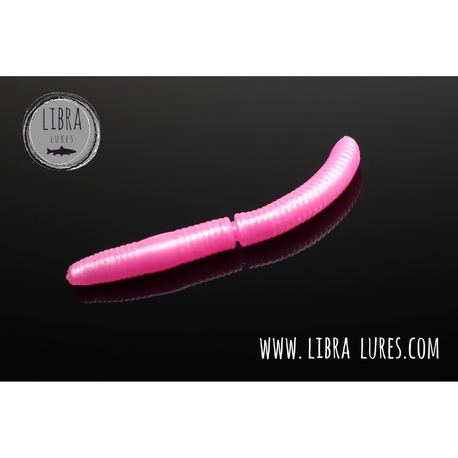 Libra Lures Fatty D Worm 65mm Cheese 10Stk. 018 - pink pearl