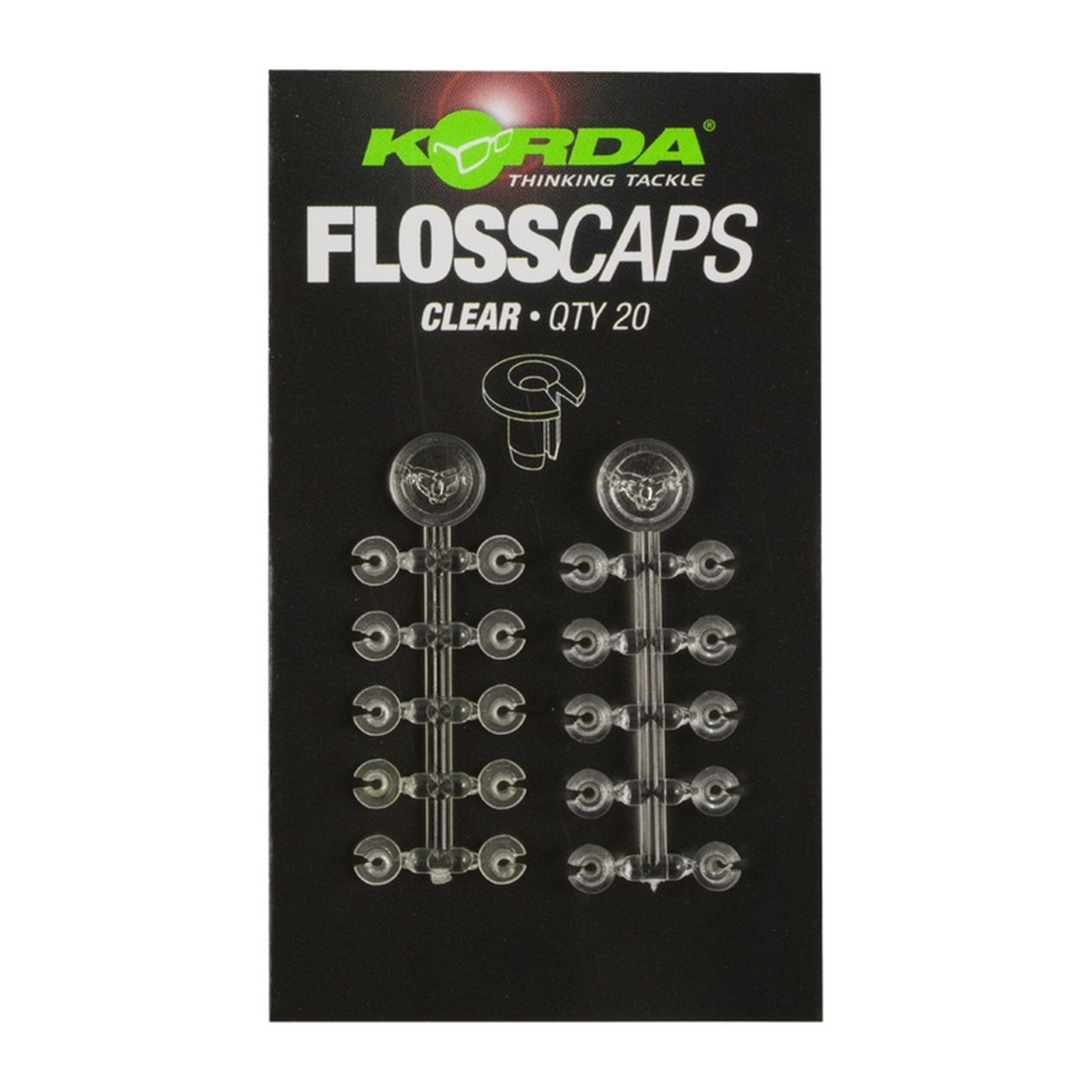 Korda Floss Caps  Clear 10Stk.