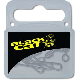 Black Cat Uni Clip schwarz matt 5Stk.