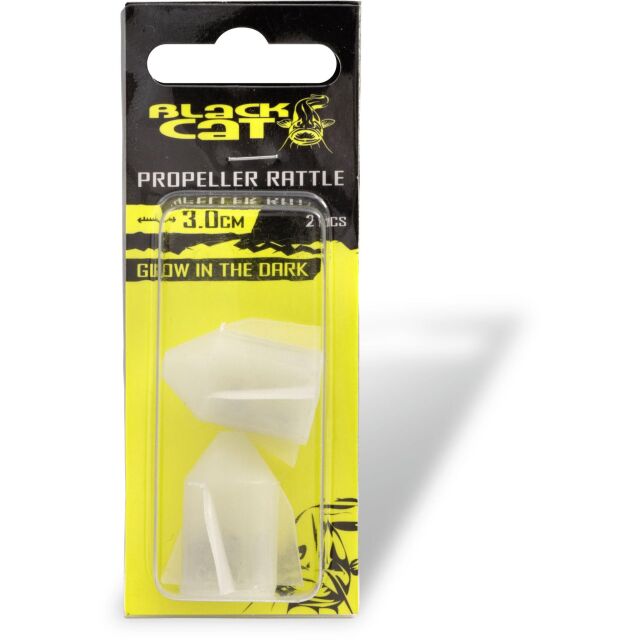 Black Cat Propeller-Rasseln glow 2 Stk.