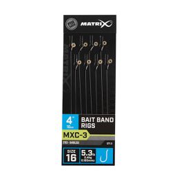 Matrix MXC-3 Bait Band Rigs Barbless 10cm/4 8Stk. #14 0,18mm
