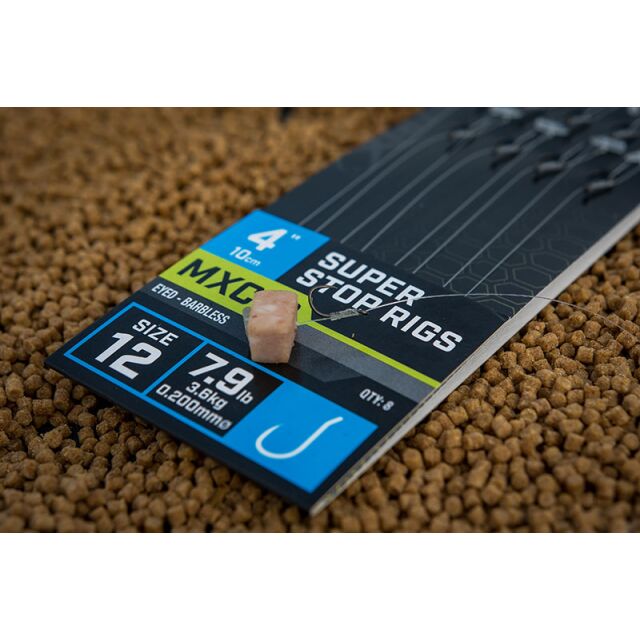 Matrix MXC-3 Super Stop Rigs Barbless 10cm/4 8Stk.