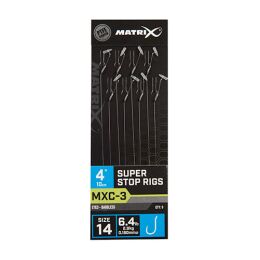 Matrix MXC-3 Super Stop Rigs Barbless 10cm/4 8Stk. #16 0,165mm