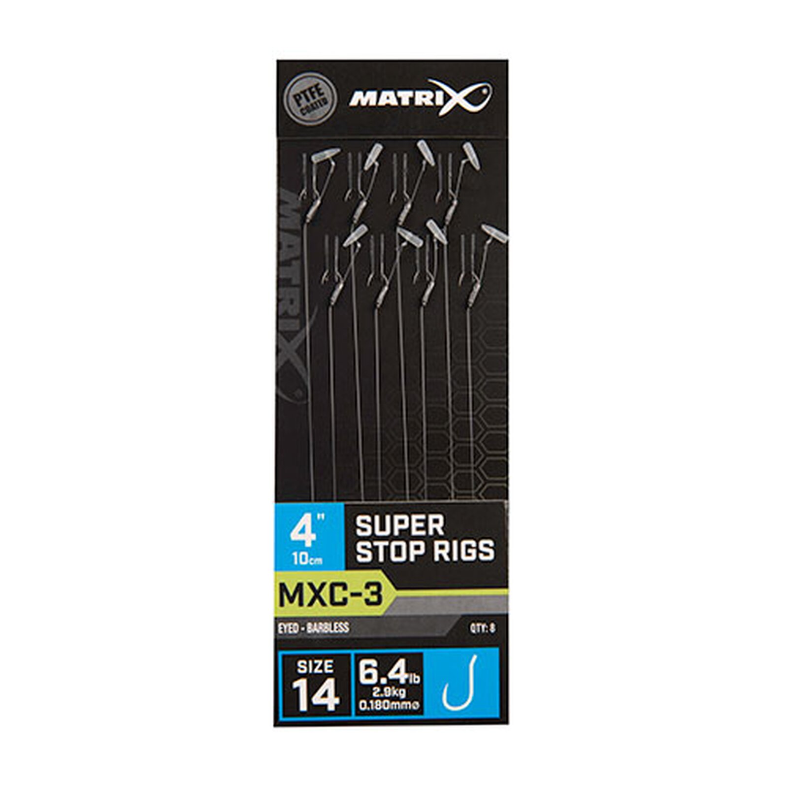 Matrix MXC-3 Super Stop Rigs Barbless #14 10cm/4 8Stk.