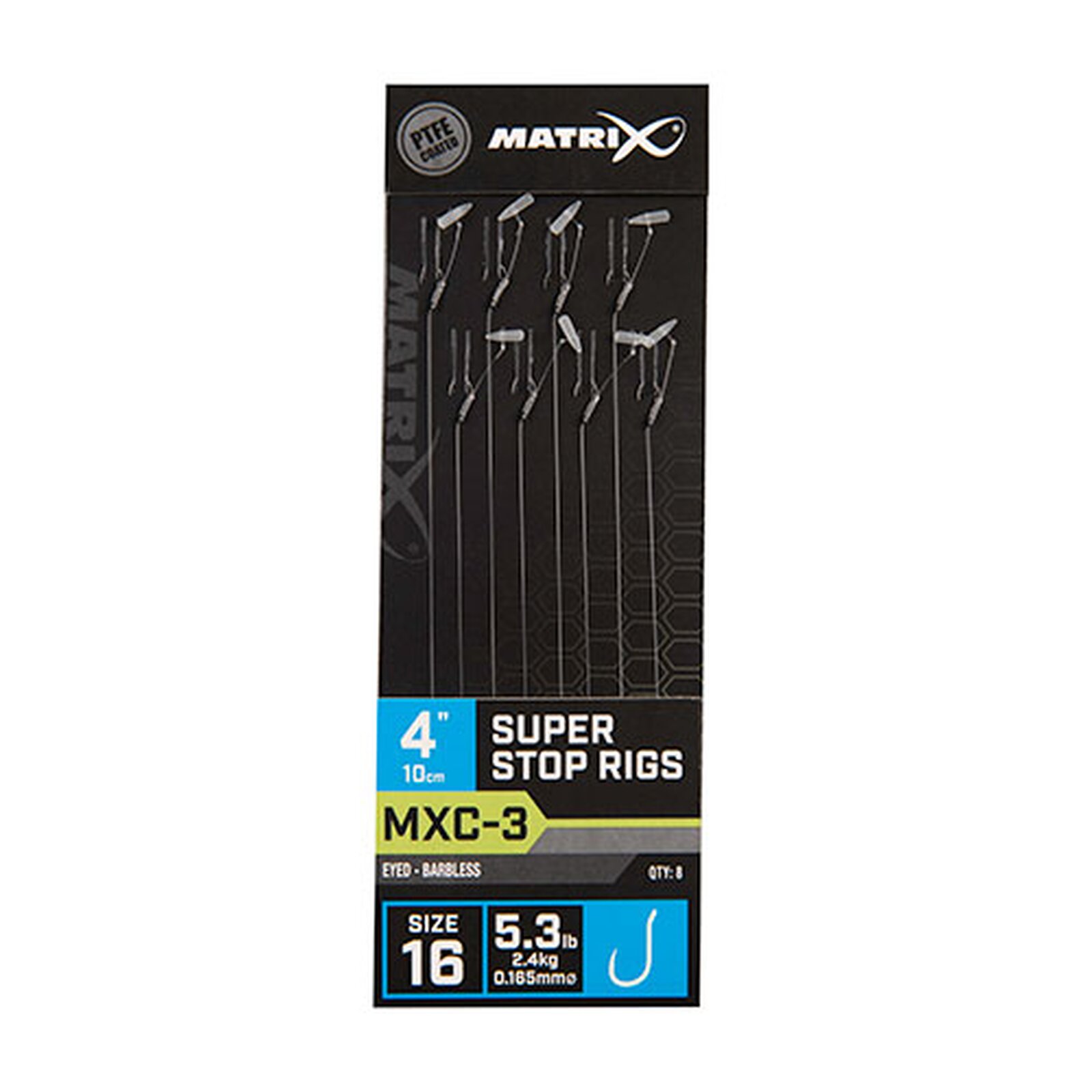 Matrix MXC-3 Super Stop Rigs Barbless #14 10cm/4 8Stk.