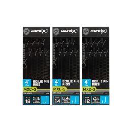 Matrix MXC-3 Boilie Pin Rigs Barbless 10cm/4” 8Stk....